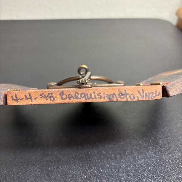 Vintage Wood and Metal Primitive Crucifix handmade Barquisimeto Venezuela - Picture 3 of 7